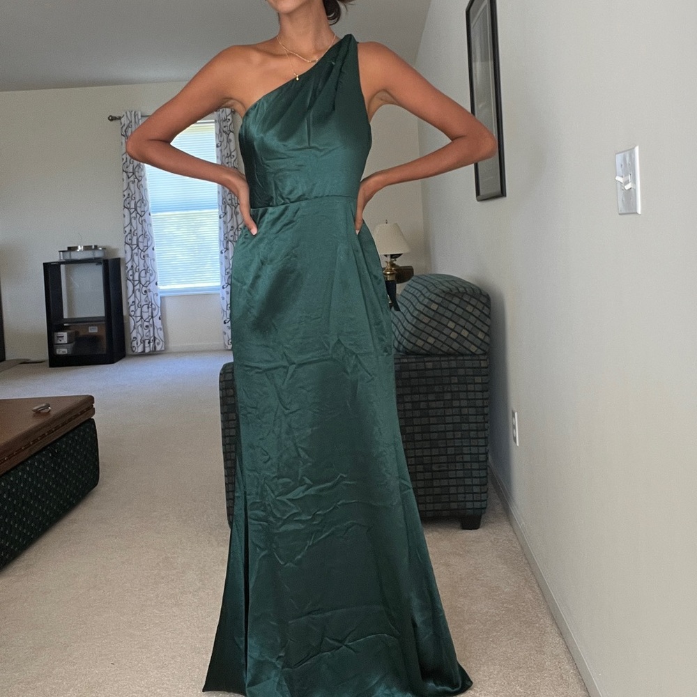 Emerald Green Bridesmaid Gown